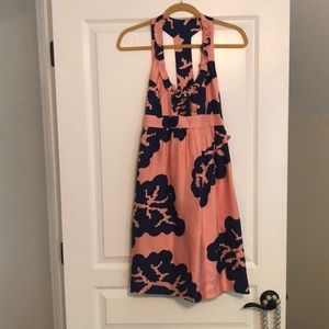 Brit Ryan silk halter dress